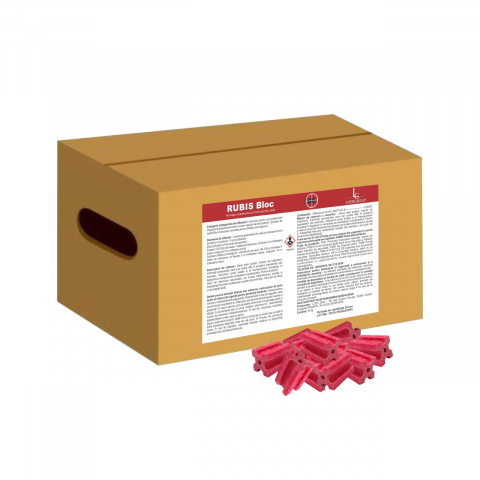 Raticide - RUBIS PARAFINĂ 10KG (CEARĂ 30g) | Momeală Cerată Profesională Antirozătoare cu Difenacoum 0,005%