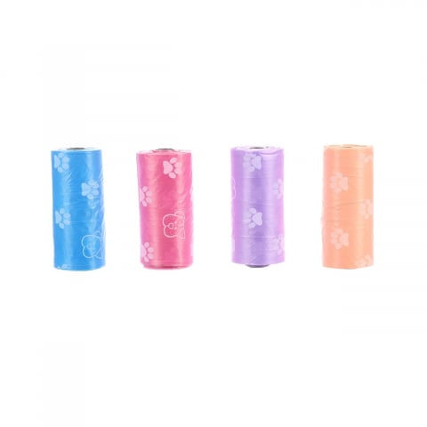 Diverse - SACI IGIENICI COLECTORI PENTRU CAINI FLAMINGO ASORTATI 4x15BUC/SET