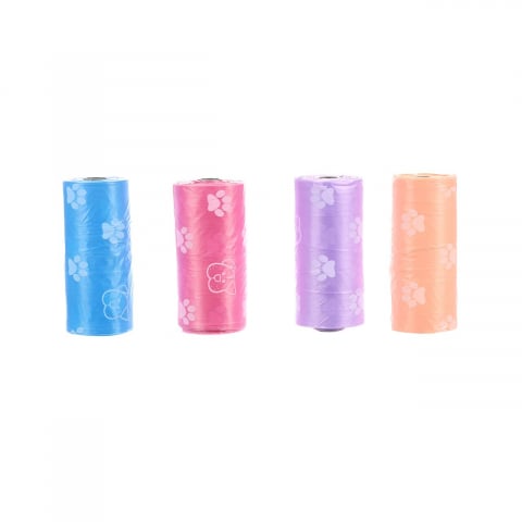 Diverse - SACI IGIENICI COLECTORI PENTRU CAINI FLAMINGO ASORTATI MODEL LABUTE 4x15BUC/SET