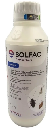 B2B - Insecticid concentrat SOLFAC COMBI MAXX - 1 Litru, Envu, Gandaci de bucatarie, Plosnite, Purici, Furnici, Tantari