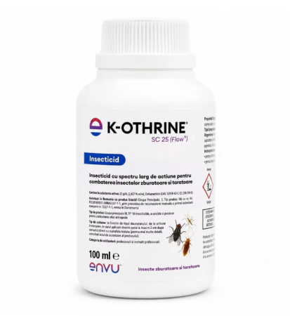 Insecticide - Soluție anti ploșnițe de pat fără miros, K-OTHRINE SC 25 Flow 100 ml