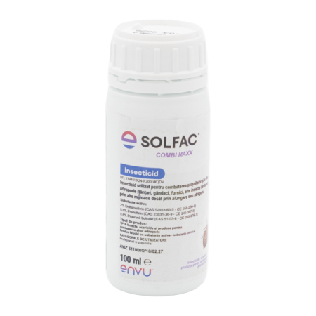 Insecticide pentru casă și fermă - Soluție anti ploșnițe de pat fără miros Solfac Combi Maxx 100ml
