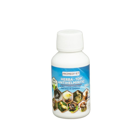 Farmacie veterinara - Solutie antiparazitara pasari, Herba top antihelmintic 100ml