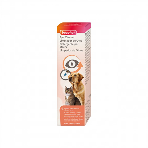 Igiena ochilor - SOLUTIE DE CURATARE OCHI PENTRU CAINI SI PISICI BEAPHAR EYE CLEANER 50ML