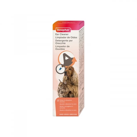 ORL pisici - SOLUTIE DE CURATARE URECHI PENTRU CAINI SI PISICI BEAPHAR EAR CLEANER 50ML