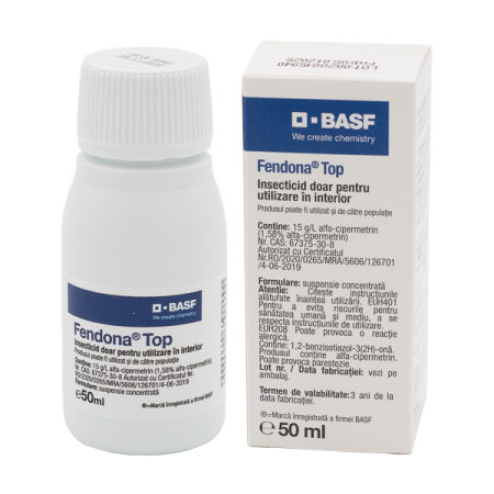 Insecticide - Soluție muște, țânțari, fără miros, Fendona 50ml