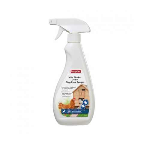 Antiparazitare pasari - SOLUTIE PADUCHI, CAPUSE, PENTRU PASARI, GATA PREPARATA, TIP SPRAY, RED MITE BLOCKER, 500ML