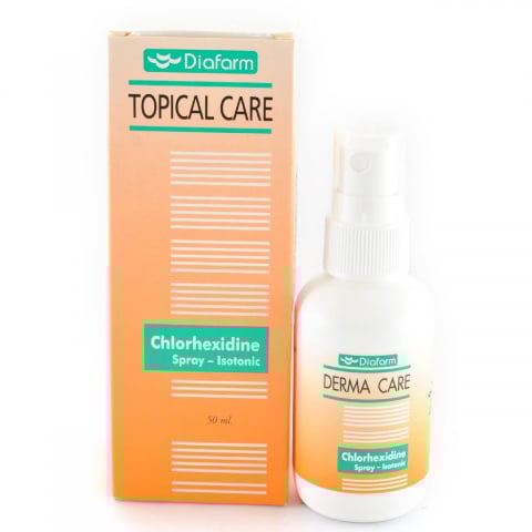 Antiseptice - SPRAY CLORHEXIDINA 50ML, DEZINFECTIE RANI ANIMALE