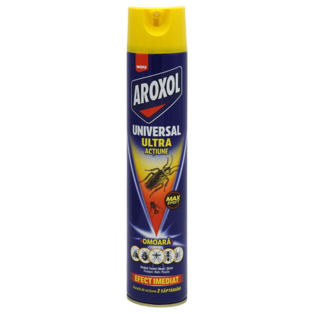 Insecticide pentru casă și fermă - Spray pentru ploșnițe, gândaci, Aroxol, 500 ml