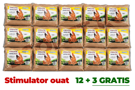 Concentrate - 12 + 3 GRATIS - stimulator pentru ouat, pachet 15 KG