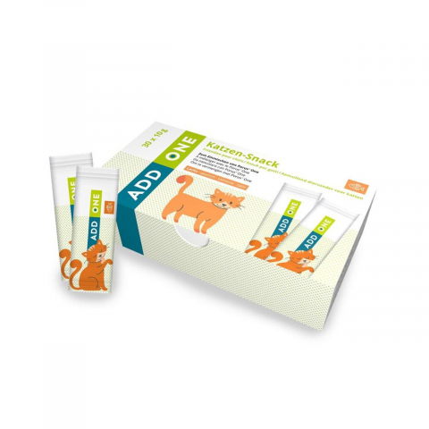 Suplimente si vitamine pisici - SUPLIMENT ADJUVANT PENTRU PISICI CU SOMON ADD ONE 30x10G