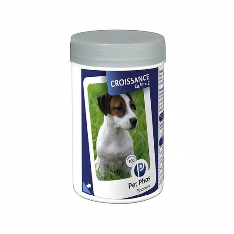 SUPLIMENT NUTRITIV PENTRU CAINI, PET PHOS CA/P=2, 100CP