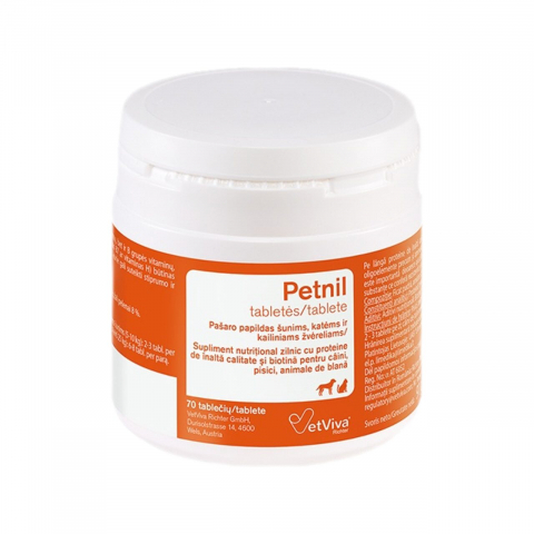 Suplimente si vitamine pisici - SUPLIMENT NUTRITIV PENTRU CAINI SI PISICI, PETNIL 70TB
