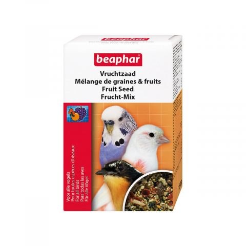 Pasari - SUPLIMENT NUTRITIV PENTRU PASARI EXOTICE MIX FRUIT SEED BEAPHAR 150G