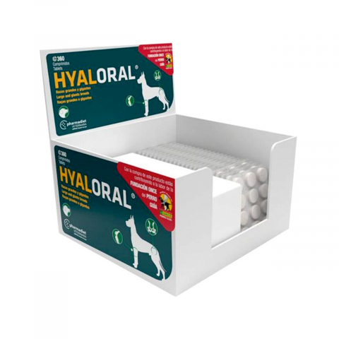 Suplimente si vitamine caini - SUPLIMENT PENTRU CAINI DE TALIE MARE HYALORAL 360TB