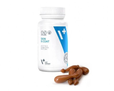 Promotii caini - Suplimente pentru caini si pisici Skin & Coat Twist Off, 30 capsule, VetExpert