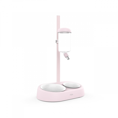 Castroane si boluri pisici - SUPORT HRANA SI APA FIDA FOUNTAIN PINK