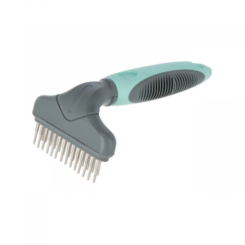 Caini - TESALA DUBLA DESCALCIRE PAR PENTRU CAINI KERBL TURQUOISE/GREY 15x9CM