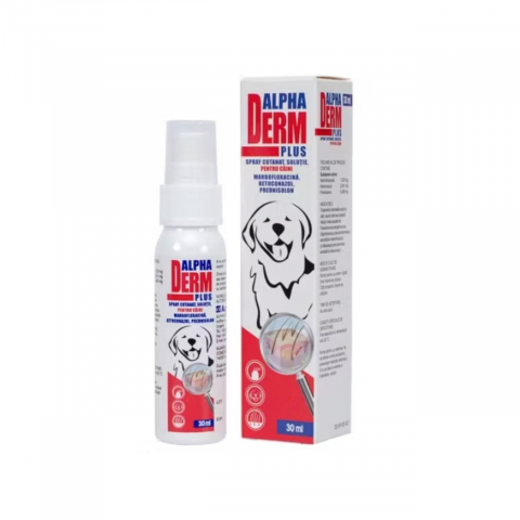 Caini - TRATAMENT DERMATITA CAINI ALPHADERM PLUS SPRAY 30ML