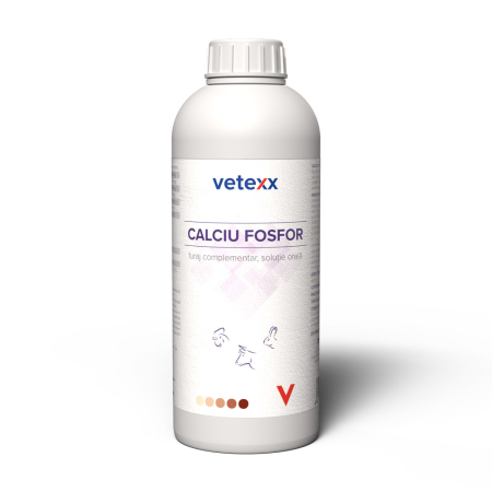 Suplimente și vitamine păsări și găini - Calciu pasari, plus Fosfor, Magneziu, Sodiu, Zinc, Mangan, 1litru