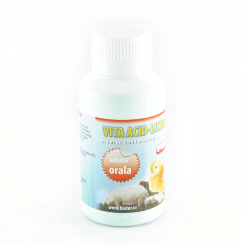 Suplimente si vitamine pasari - Acidifiant pasari, VITA-ACID LICHID 100ML(30buc/bax)
