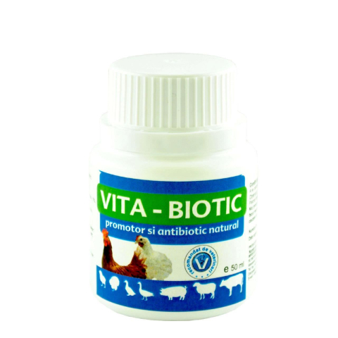 Suplimente și vitamine păsări - Vita Biotic 50ml – Antibiotic natural pasari