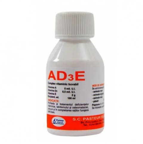 Ferma - VITAMINA AD3E, PASARI, BUVABIL,100ML FP