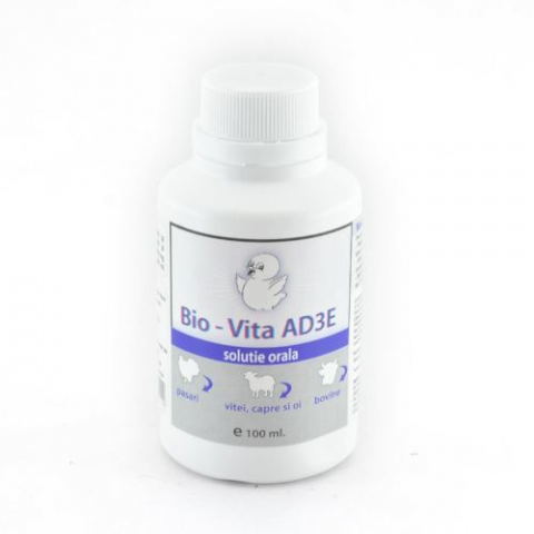 Suplimente si vitamine pasari - VITAMINA AD3E PASARI, VITEI, OI, CAPRE, BUVABIL, 100ML