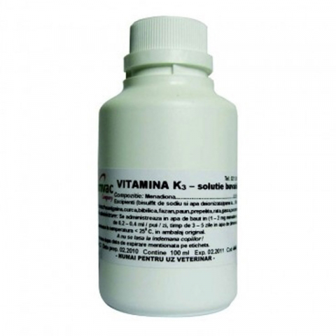 Suplimente si vitamine pasari - VITAMINA K3 1% 100ML
