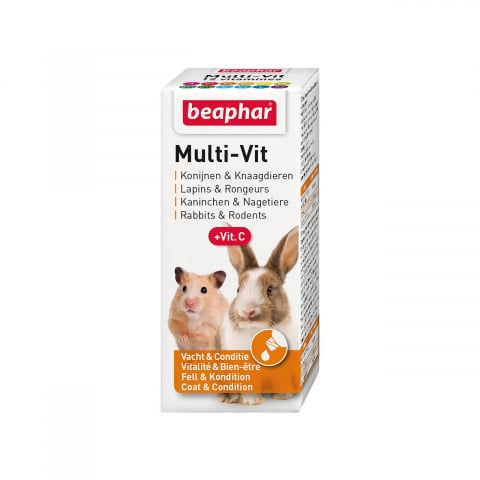 Suplimente si vitamine rozatoare - VITAMINE MULTIVIT HAMSTERI, SOARECI, GERBILI, COBAI, IEPURI, 20ML