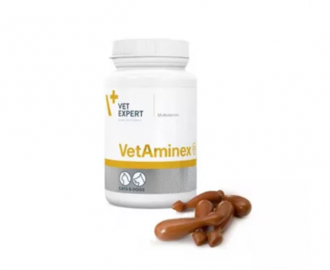 Promotii caini - Vitamine si minerale pentru caini si pisici VetAminex Twist Off, 60 capsule, VetExpert