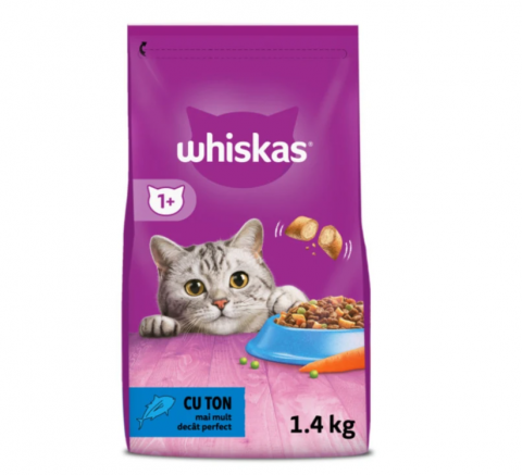 Pisici adulte - Whiskas cu Ton 1,4 kg