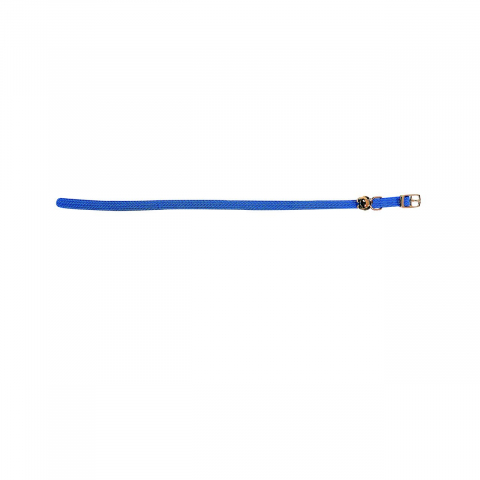 Accesorii pisici - ZGARDA PENTRU PISICI FLAMINGO BLUE ELASTIC CU CLOPOTEL 32CMx10MM