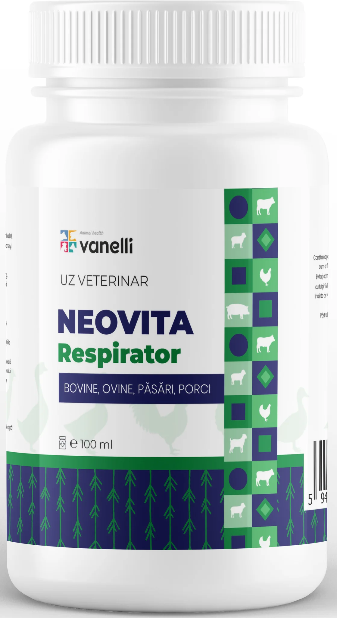 Product Image for Tratament si prevenție tuse, horcăit la păsări Neovita Respirator 100 ml
