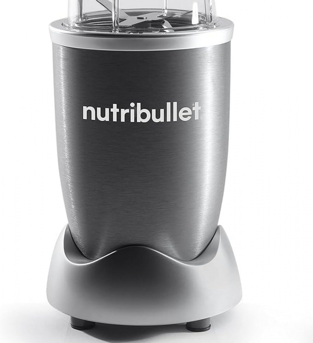 Blender Nutribullet Original, 600 W, 1 viteza, cupa inalta 0.7l, Argintiu - CA NOU [4]
