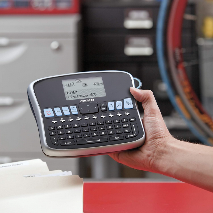 Aparat de etichetare Dymo LabelManager 360D, 6, 9, 12, 19 mm Lățime - CA NOU [3]