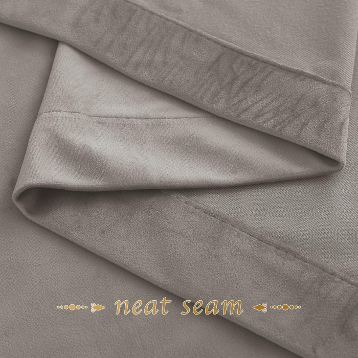 Set draperii Pony Dance, cafeniu închis,2 buc 260 x 132, cu inele [5]