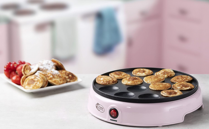 Aparat de facut mini clatite, Bestron, Roz 800W - CA NOU [3]