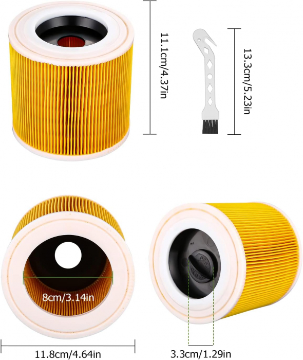 2X filtre pentru aspirator Kärcher - CA NOU [2]