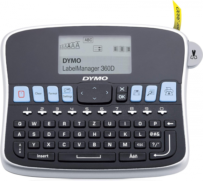 Aparat de etichetare Dymo LabelManager 360D, 6, 9, 12, 19 mm Lățime - CA NOU [2]