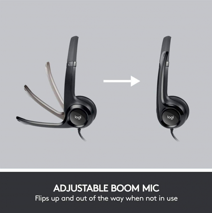 Logitech H390 Căști cu Microfon - CA  NOU [3]