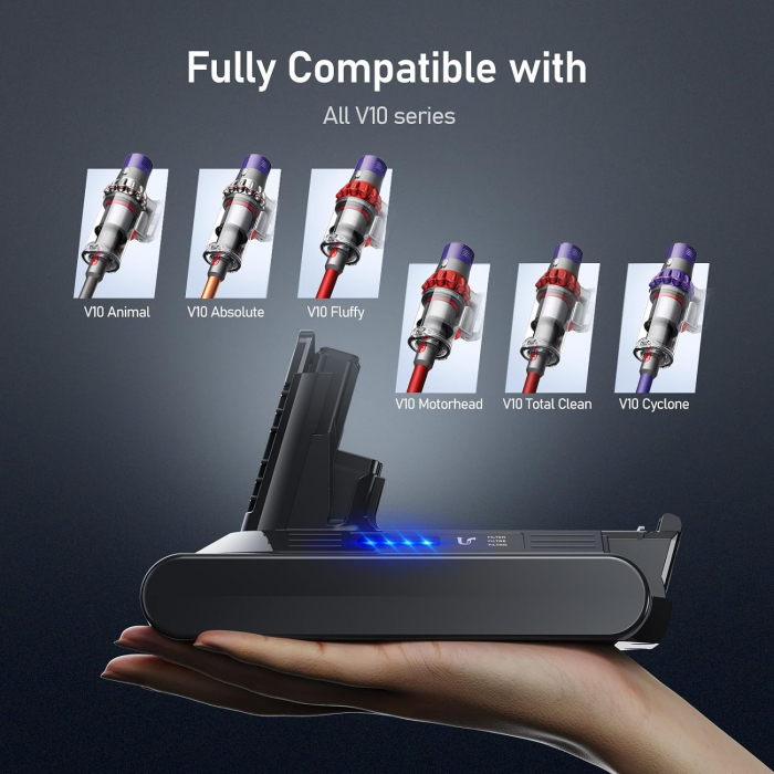 Acumulator Keenstone pentru Dyson, V10, 25.2V 5000mAh -CA NOU [2]