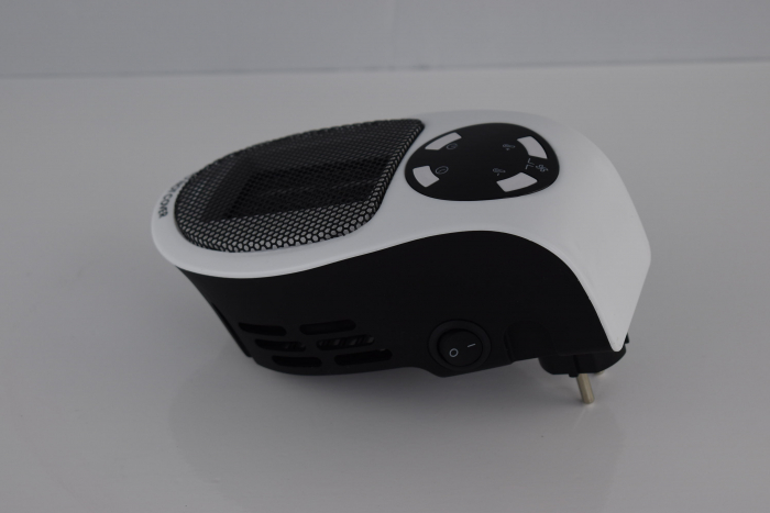 Aeroterma 500 W, încalzitor electric din ceramica, 3 moduri, termostat de camera sigur, eficient energetic și silentos, pentru interior, birou, dormitor, alb, [8]