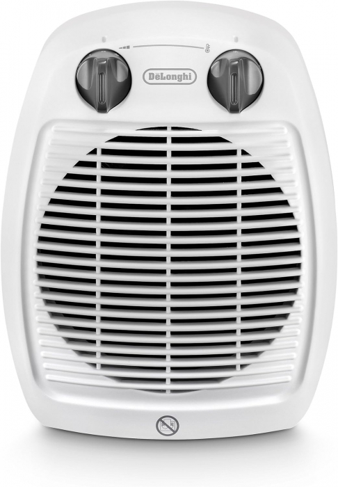 Aerotermă De'Longhi Hva 3220, Verticală, Silențioasă, 2 Nivele de Putere 2000W/1000W,Mâner, Izolație Dublă, Alb [2]