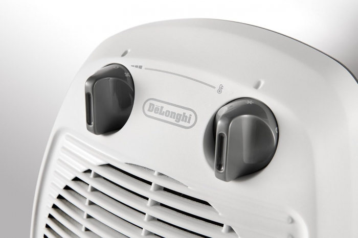 Aerotermă De'Longhi Hva 3220, Verticală, Silențioasă, 2 Nivele de Putere 2000W/1000W,Mâner, Izolație Dublă, Alb [3]