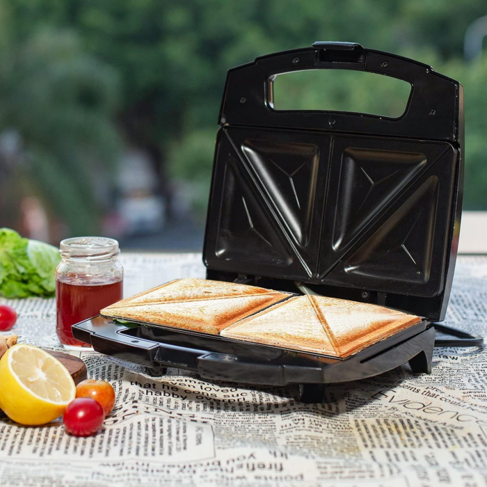Aigostar Sandwichmaker, 800W, Acoperire Antiaderentă, Depozitare Verticală, Picioare Antiderapante, Fără BPA - BUN [4]