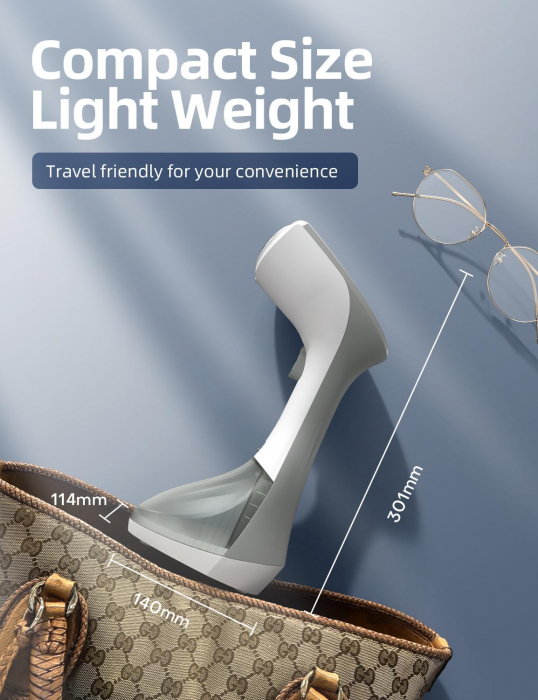 Aparat de Călcat cu Abur, 1300W, 260ml, Gri - CA NOU [4]