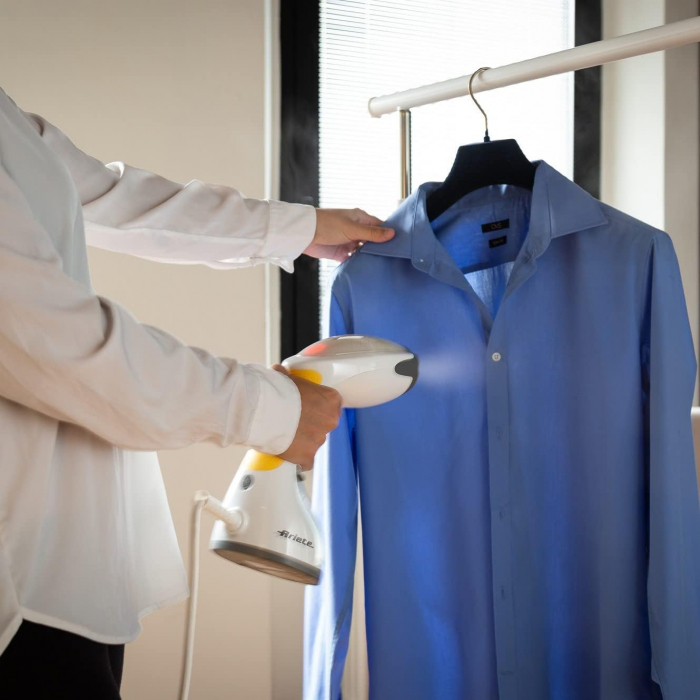 Aparat de călcat vertical cu aburi Ariete 4167, Portabil,1200 W, 0.26 l, Alb/Gri - CA NOU  [2]