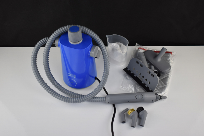 Aparat de Curățat cu aburi electric LEBENLANG 1000W, rezervor de 300ml + 10 accesorii - BUN [2]