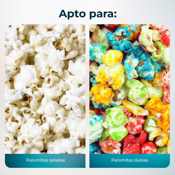 Aparat de popcorn Cecotec - Electric, 1200 W, gata în 2 minute, 4 recipiente detașabile, 4,5 litri -CA NOU [3]